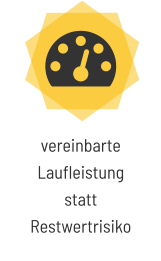 vereinbarte Laufleistung statt Restwertrisiko